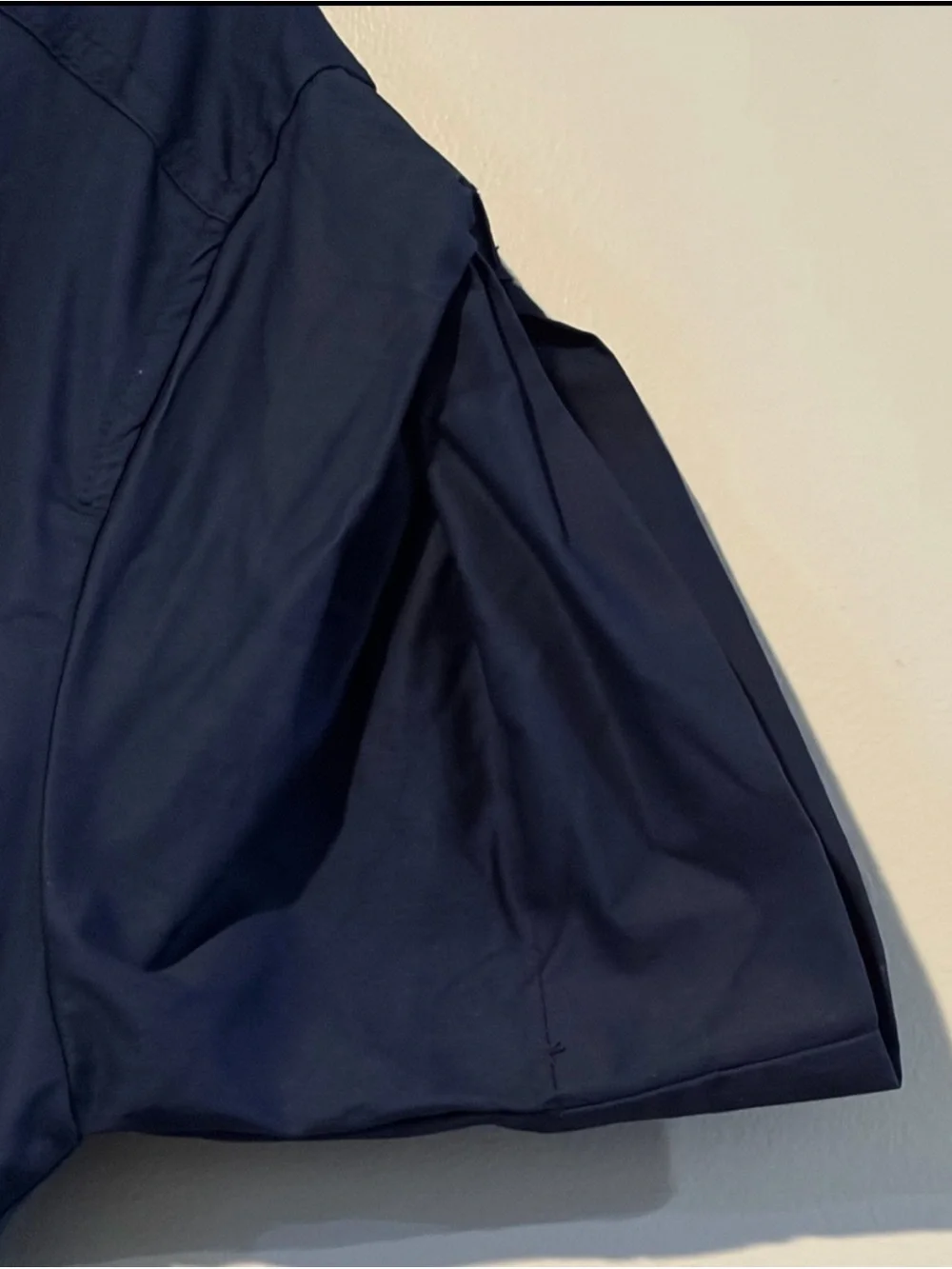Anthropologie EN SAISON Avery Navy Belted Button Front Midi Dress XS - Picture 4 of 10